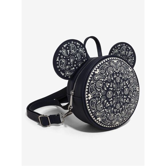 Loungefly Disney Mickey Mouse Bandana Patterned Convertible Mini Backpack main image 4
